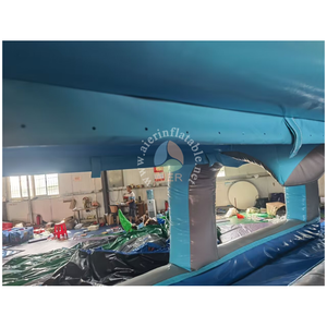 Bán sỉ dài nhất trượt nước thành phố trượt N trượt trượt nước Inflatable với hồ bơi - Product Image 3