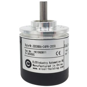 Codificador Rotatorio Elco EB38B6 C4PR 2000 5-30VDC con Cable, Eje Sólido de 38mm - Product Image 1