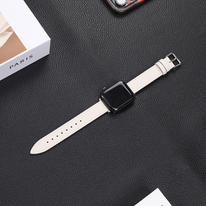 Para <span class=keywords><strong>Casio</strong></span> 16mm correas de reloj hombres mujeres correa de reloj de cuero genuino 49mm 46mm 44mm 40mm 38 mm para Apple Iwatch Series 10 <span class=keywords><strong>9</strong></span> 8 7 6 - Product Image 1