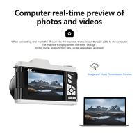 Kamera Fabrikası Flip Kapaklı Retro 64MP CMOS 18x Dijital Yakınlaştırma 3.0 İnç 4K Video YouTube Çekim Kaydı WiFi 4k Dijital Kamera
