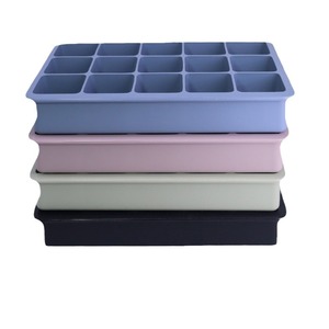 Bandeja de hielo cuadrada duradera de 15 cámaras de silicona de grado alimenticio resistente al calor antiadherente whisky ecológico reutilizable <span class=keywords><strong>Mini</strong></span> bandeja de cubitos de hielo - Product Image 3