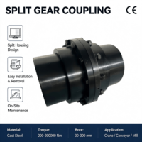 Accouplement à soufflet métallique à dents courbées en acier GIICL à couple super élevé, trempé et forgé, pour machines minières américaines et ateliers d'impression