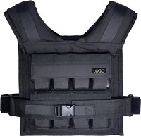 Venta al por mayor entrenamiento de fuerza chaleco ponderado ajustable gimnasio en casa accesorios de fitness entrenamiento táctico Chaleco de peso 8-30KG