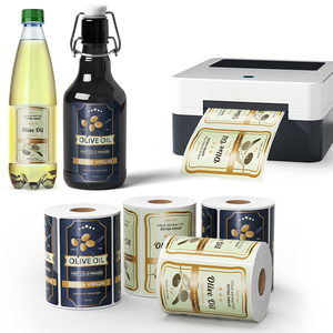 Etichetta autoadesiva in BOPP lucido trasparente o <span class=keywords><strong>bianco</strong></span>, resistente all'olio, per bevande e <span class=keywords><strong>vino</strong></span>, stampabile a getto d'inchiostro - Product Image 1