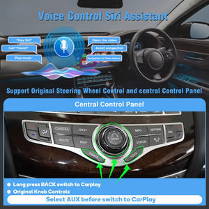 Apple CarPlay Inalámbrico para Infiniti QX60 2014-2020, Módulo Android Auto CarPlay, Interfaz Multimedia, Reproductor de Radio, Navegación - Product Image 5