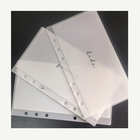 Pochette de rangement Y&G minimaliste personnalisable en papier glassine laminé 5 mil, format A7 A6, pour documents et espèces, finition mate