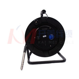 Jauge de niveau d'eau à grand diamètre en PE, étanche IP68, avec roues, <span class=keywords><strong>règle</strong></span> en acier de 500 m, précision de 0,1 %, <span class=keywords><strong>alarme</strong></span> sonore et lumineuse, batterie 9V, pour puits profond - Product Image 6