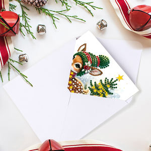 Cooleve 5D kim cương thêu Kit handmade giáng sinh giấy DIY thiệp chúc mừng bưu thiếp bán buôn giáng sinh thẻ Kit - Product Image 3