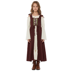 Conjunto de Disfraz Medieval para Niños Jiedi, Vestido de Corte Europeo Vintage, Ropa para Actuaciones de Carnaval y Halloween - Product Image 5