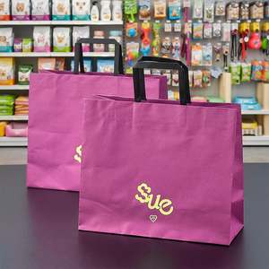 Customized Eco-Friendly <b>Biodegradable</b> Recyclable Toy Gift Bag with Twisted Handle Personalized Logo Packaging Kraft <b>Paper</b> Bag - Product Image 2