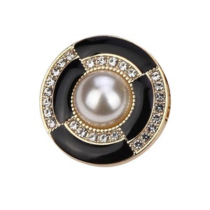 Custom Metal Shank Button Rivet Enamel Black <strong>Red</strong> Navy pink Green Gold Antique Copper Color with Diamond Crystal Bulk Supplier - Product Image 5