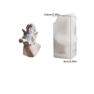 Moule en silicone Early Riser Cupid's Kiss Angel | Harp Candle & Heart Decor Set Cadeau romantique <span class=keywords><strong>de</strong></span> la Saint-Valentin - Product Image 6
