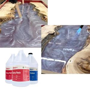 Résine époxy en cristal sans bulles à haute brillance pour résine de coulée profonde dans la coulée de table en bois en vrac - Product Image 5