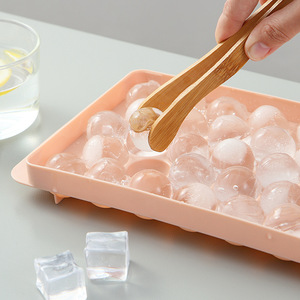 Ice Cube <b>Trays</b> Round Sphere With Lids Food Grade PP Material For Home Use - Product Image 2