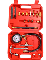 Kit de Prueba de Inyectores de Combustible 2026ZP TU-114, Manómetro de Acero, Herramienta para Taller Automotriz