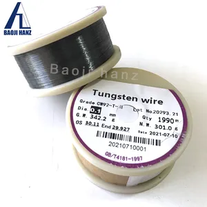 manufacture 0.05mm 0.06mm 0.08mm fine tungsten wire for heaters