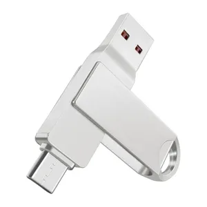 OSCOO 공장 핫 잘 팔리는 4 기가바이트 8 기가바이트, 16 기가바이트, 32 기가바이트, 64 기가바이트 Multi Functional 2 in 1 형 C USB 3.1 USB Flash Drive 와 customer logo
