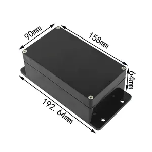 158*90*64MM Black Enclosure Small Electrical Shell Outer Casing Waterproof IP65 IP66 IP67 UV Customizion Outdoor Engineering