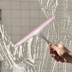 Soft Rubber Glass <b>Squeegee</b> Rose Red Window Cleaner For Glass And Bathroom Tile Floor Scraping - Product Image 1