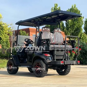 Carrito de Golf Eléctrico Clásico Antiguo de 4 Plazas con Diseño Vintage para Campos de Golf, Resorts y Turismo - Product Image 2