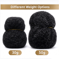 Capelli Umani Afro Ricci Crespi 100% Remy, Non Trattati, per Dreadlock, Vendita all'Ingrosso, Tingibili