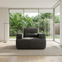 Fauteuil en tissu de luxe moderne, style américain, pour une personne, design de salon, fauteuil de détente, meubles