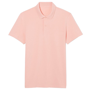 Polo pour homme à manches courtes en coton 100% de couleur unie, t-shirt pour homme de haute qualité - Product Image 2