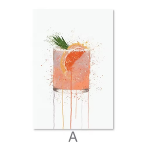 Dipinto a olio per cocktail nordico, poster astratto e rinfrescante, arte murale, tela, <span class=keywords><strong>soggiorno</strong></span> e decorazione da bar - Product Image 2
