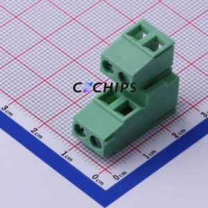 DB128A-5.08-2*2P-GN-S Screw Terminal Block Through hole Component (THT),P=5.08mm Connector 2x2P 5.08mm Green Through Hole - Product Image 1