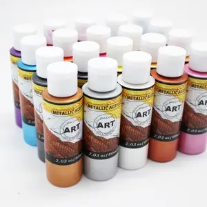 Wholesale artist professional kits metallic acrylic paint acrylic pouring painting for direct sales by manufacturer