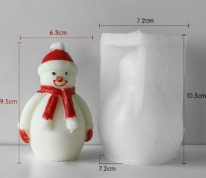 New Design Christmas <strong>Pine</strong> Tree <strong>Candle</strong> Silicone Molds Santa Claus Elk Gingerbread Man Snowman <strong>Candle</strong> Mold for <strong>Candle</strong> Making - Product Image 4