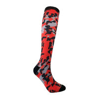Chaussettes de compression décontractées pour hommes, à motif camouflage coloré, avec logo personnalisé et impression par sublimation, collection Printemps