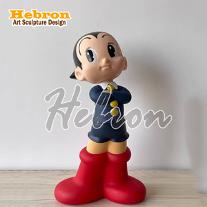 Sculpture en fibre de verre personnalisée, figurine d'action de dessin animé japonais, statue en résine <span class=keywords><strong>Astro</strong></span> Boy en fibre de verre - Product Image 1