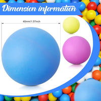 Balles de beer pong en plastique colorées de 40 mm, balles de ping-pong avec logo personnalisé, balles de tennis de table durables pour jeux de fête