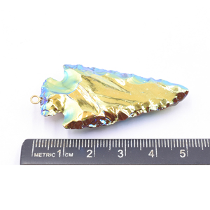 จี้โมรานกยูงชุบทอง48-50มม. วัสดุทองเหลืองพร้อมจี้ประกันตัวเครื่องประดับราศีเมถุน - Product Image 2