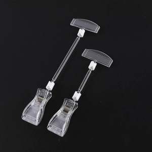 Soporte Giratorio Personalizado Ecológico de Plástico para Etiquetas de Supermercado POS - Clip de Exhibición con Asa para Tarjetas y Etiquetas - Product Image 1