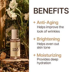 GINGER6อย่างเซรั่มต่อต้านริ้วรอยหิมะสีขาวพร้อมไนอาซินาไมด์เปปไทด์และกรดไฮยาลูโรนิกเพื่อให้ผิวกระจ่างใส - Product Image 3