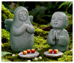 Pequeña Estatua de la Diosa Hylia, Pequeño <span class=keywords><strong>Monje</strong></span> Budista, Figura de Resina de Piedra 3D, Escultura Pintada a Mano, Precio de Fábrica, para Acuario - Product Image 5