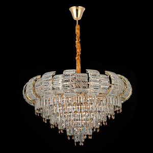 Moderne Luxus Designer Kronleuchter Kreative Kristall Pendel leuchte für Räume Große Eisen lampe mit Lampen quelle