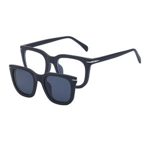 Lunettes de soleil carrées unisexes ZS-DB7088, monture en plastique et métal noir, protection UV400, accessoires de mode, pare-soleil de classe 2 - Product Image 2