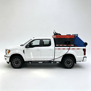 4x4 pick-up truck gemonteerde vuilnisbakreinigingswagen hogedrukreiniger kan twee vuilnisbakken tegelijkertijd reinigen - Product Image 6