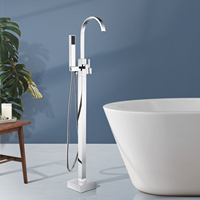 Ensemble de robinetterie de douche sur pied OEM pour salle de bain, mitigeur de douche et robinet de baignoire