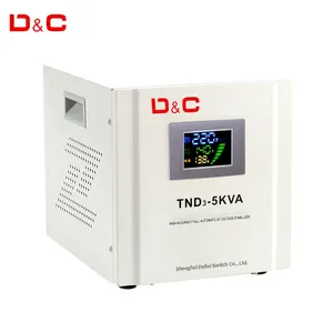 High quality 5KVA 5000VA single phase AC 220V desktop automatic voltage regulator stabilizers factory price
