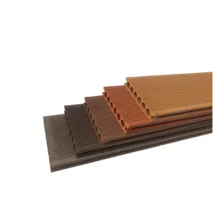 现代防滑防水花园地板聚氯乙烯木塑户外地板商用集装箱3d联锁Diy甲板