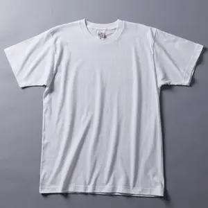 Мужская белая футболка из 100% хлопка с круглым вырезом