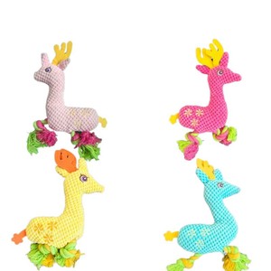 Juguete de Peluche para Perro con Forma de Nudo de Cuerda, 28 cm de Largo, 18 cm de Ancho, para Masticar, Uso en Interiores - Product Image 2