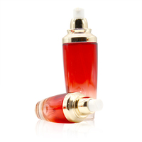 Vente en gros bouteille de lotion en verre clair ambré rouge 30g 50g 30ml 50ml 100ml 120ml pour huiles crème pour le visage logo personnalisé emballage de soins de la peau
