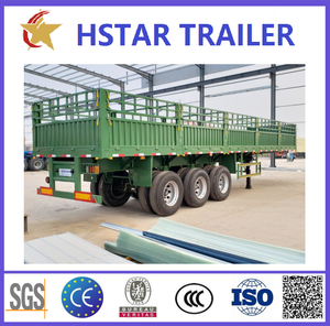 Haute capacité 50 tonnes 3 essieux semi-remorque vente directe d'usine pour les marchandises en vrac pour les remorques de camion de clôture d'entrepôt - Product Image 6