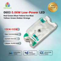 Luz Indicadora LED SMD 0603 0.06W Directo de Fábrica con 50000 Horas de Vida Útil, 2V, 2 Años de Garantía para Electrónica de Precisión