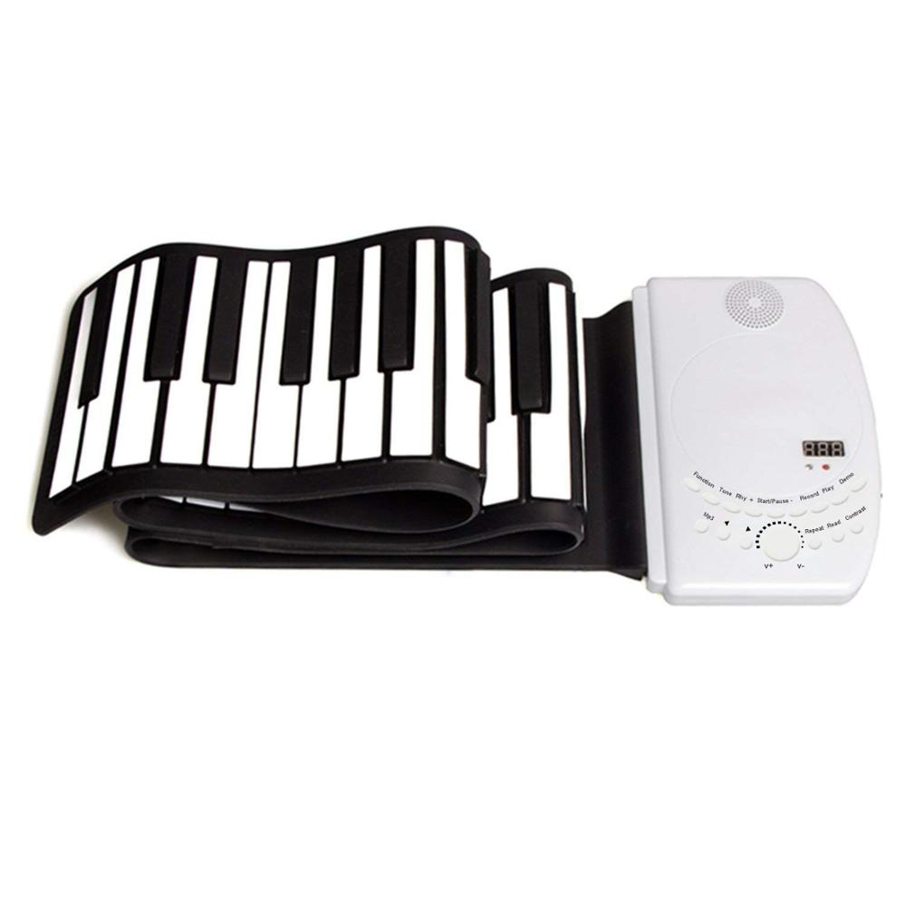 Модная мягкая гибкая электронная 61 клавиша может скатывать клавиатуру пианино
